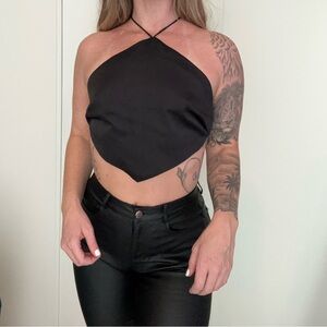 Open Back Crop Top